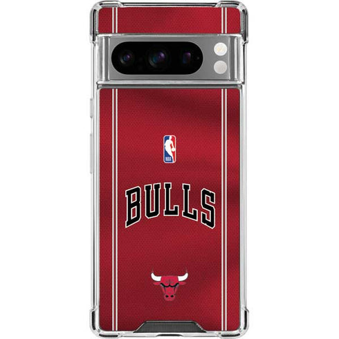 NBA Chicago Bulls Jersey Google Pixel 8 Pro Clear Case